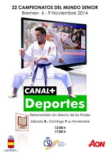 Campeonato Mundial de karate transmitido por Canal+