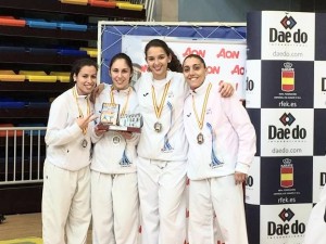 Equipo femenino de karate de Canarias. Subcampeón Nacional