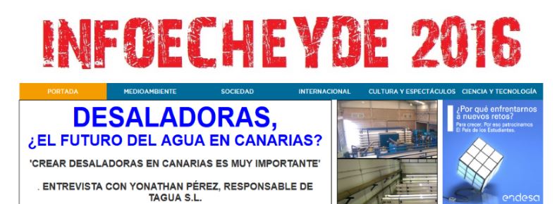 Infoecheyde 2016. El periódico digital del concurso El País de los Estudiantes