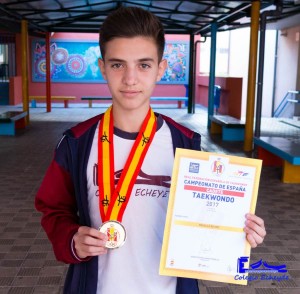 Kilian Darias, campeón de España de Taekwondo